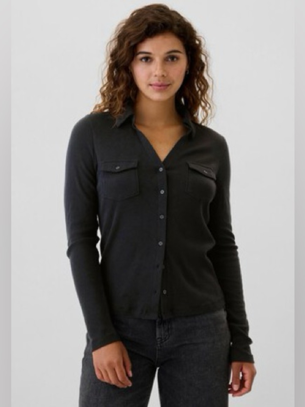 GAP Black Button-Up Shirt NWT
